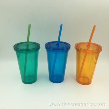 16oz Double Wall tumbler with straw